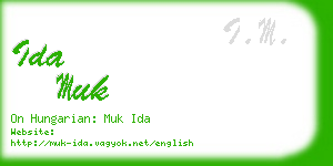 ida muk business card